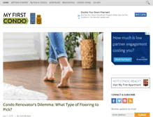 Tablet Screenshot of myfirstcondo.com